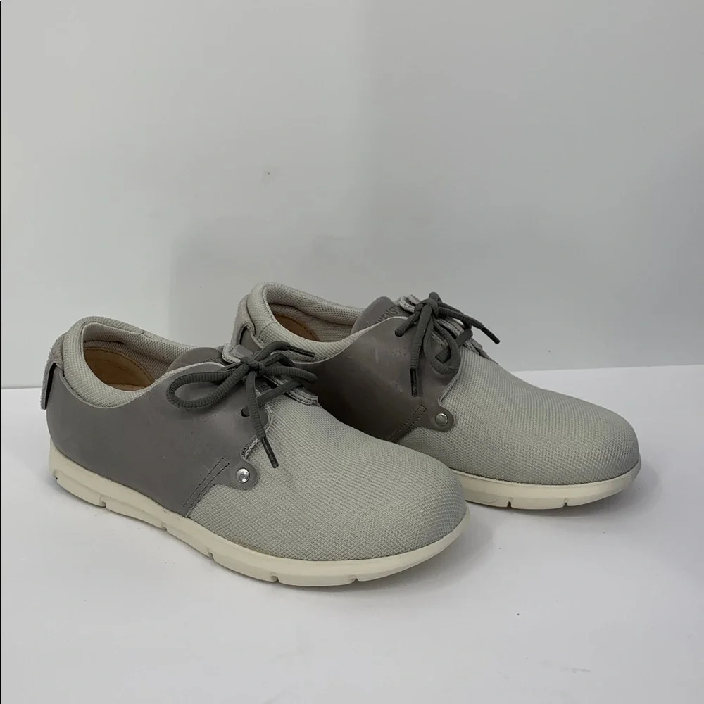 Birkenstock Minot sneaker shoe lace-up comfort gray off white wineb new 38 7